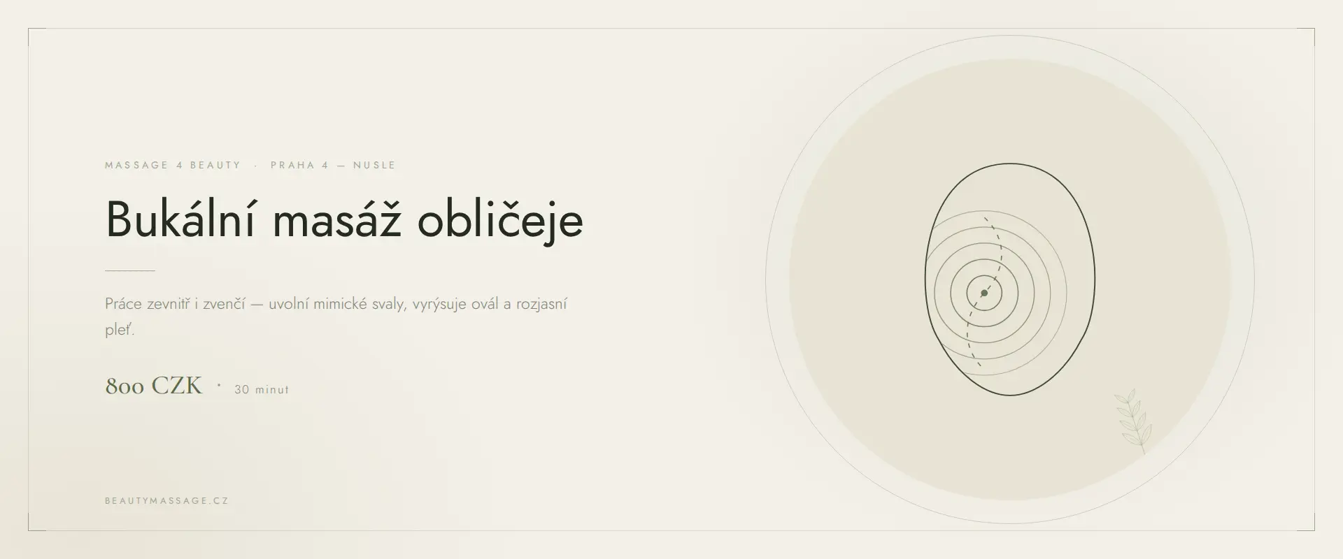 Bukální masáž obličeje ve studiu Massage 4 Beauty v Praze 4